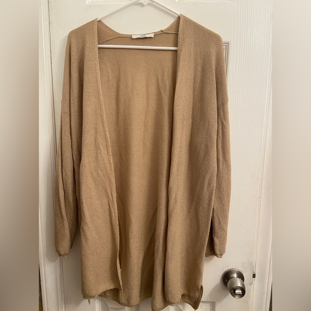Metallic gold cardigan